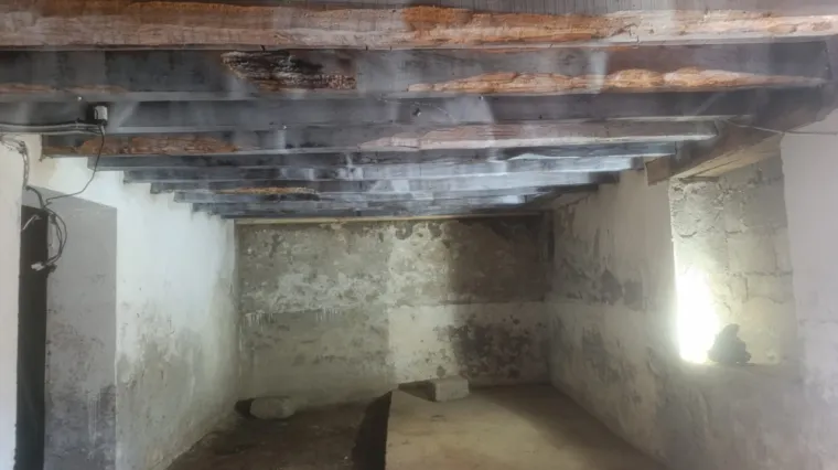 Traitement de la charpente de la cave