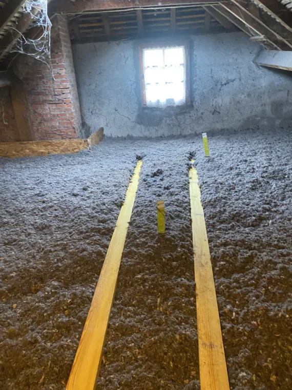 Pose des repères pour la création du plancher