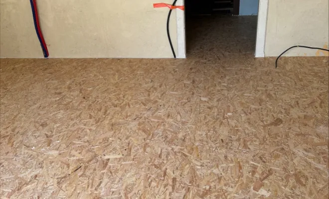 Travaux de la création du plancher terminés