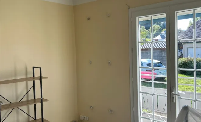 Percage des murs avant travaux pour l'injection des billes