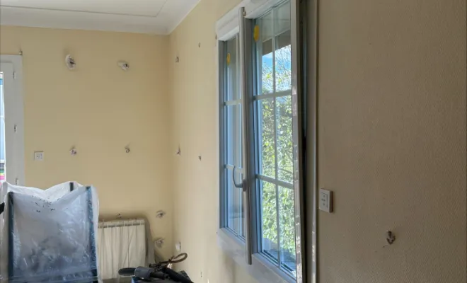 Percage des murs avant travaux pour l'injection des billes