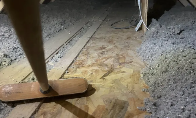 Nettoyage du cheminement jusqu'au boîter électrique